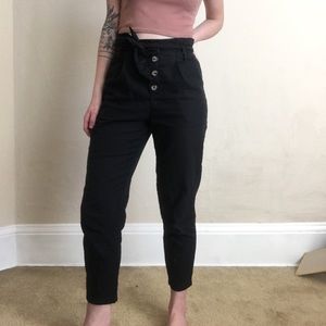 H&M Paper Bag Pants Button Fly